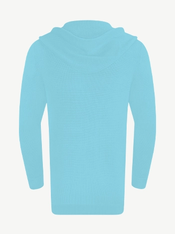 Кардиган с капюшоном из шелка