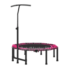 Каркасный батут с Т-образной ручкой, розовый, диаметр 4 фт, восьмиугольный