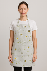 Фартук "Ромашки" с карманом, на завязках, хлопок