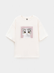 фуфайка  для девочки  КР 302835/белая лилия к603