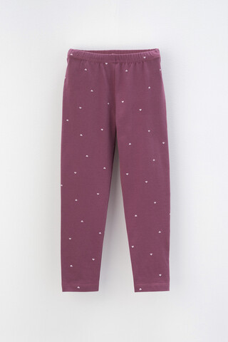 бриджи  для девочки  КР 4074/амарант,сердечки Ал к431