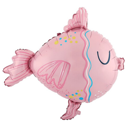 Тропическая рыбка, розовая, 76 см