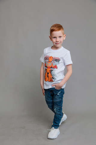 036_БК24 Футболка кор.рукав д/м, белый