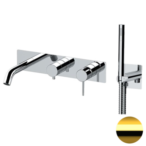 Remer X53D2WBDO Смеситель для ванны Remer X Style X53D2WBDO, золото глянцевое