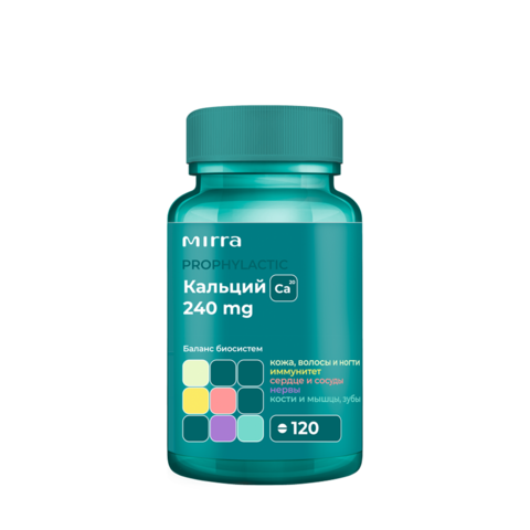 МИРРА-КАЛЬЦИЙ биокомплекс кальция с витаминами и микроэлементами