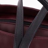 Сумка Саломея 278 наппа бордо + черный