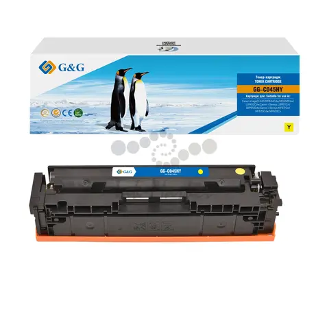 GG-C045HY G&G Тонер-картридж желтый для Canon i-SENSYS LBP611, 613, 631, 633 (2200 стр)