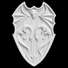 Силиконовый молд Щит Дракона