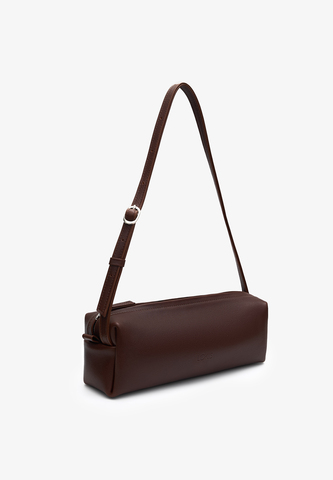 сумка на плечо BRICK темно-коричневая