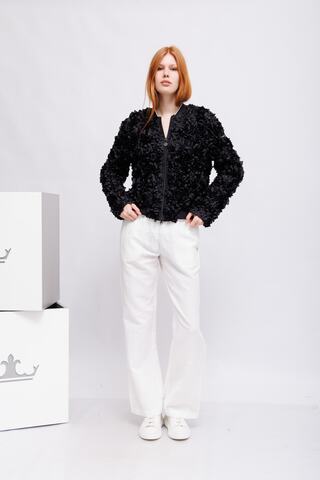 Frieda & Freddies Куртка -бомбер с аппликациями -розочками