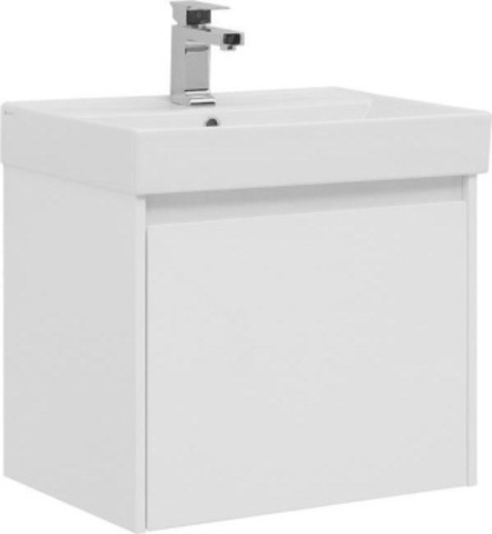 Aquanet 242574 Тумба Nova Lite 60 1+1 ящ. цв бел.глянец (242574)