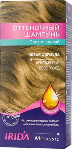 IRIDA М Шампунь оттеночный для окраски волос СВЕТЛО-РУСЫЙ 3*25мл