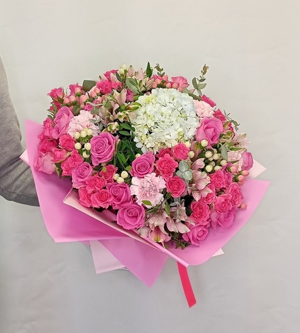 Букет с гортензией Нежный флер