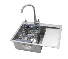 Мойка для кухни из нержавеющей стали толщина 3мм. ARONA 650.505 L сатин