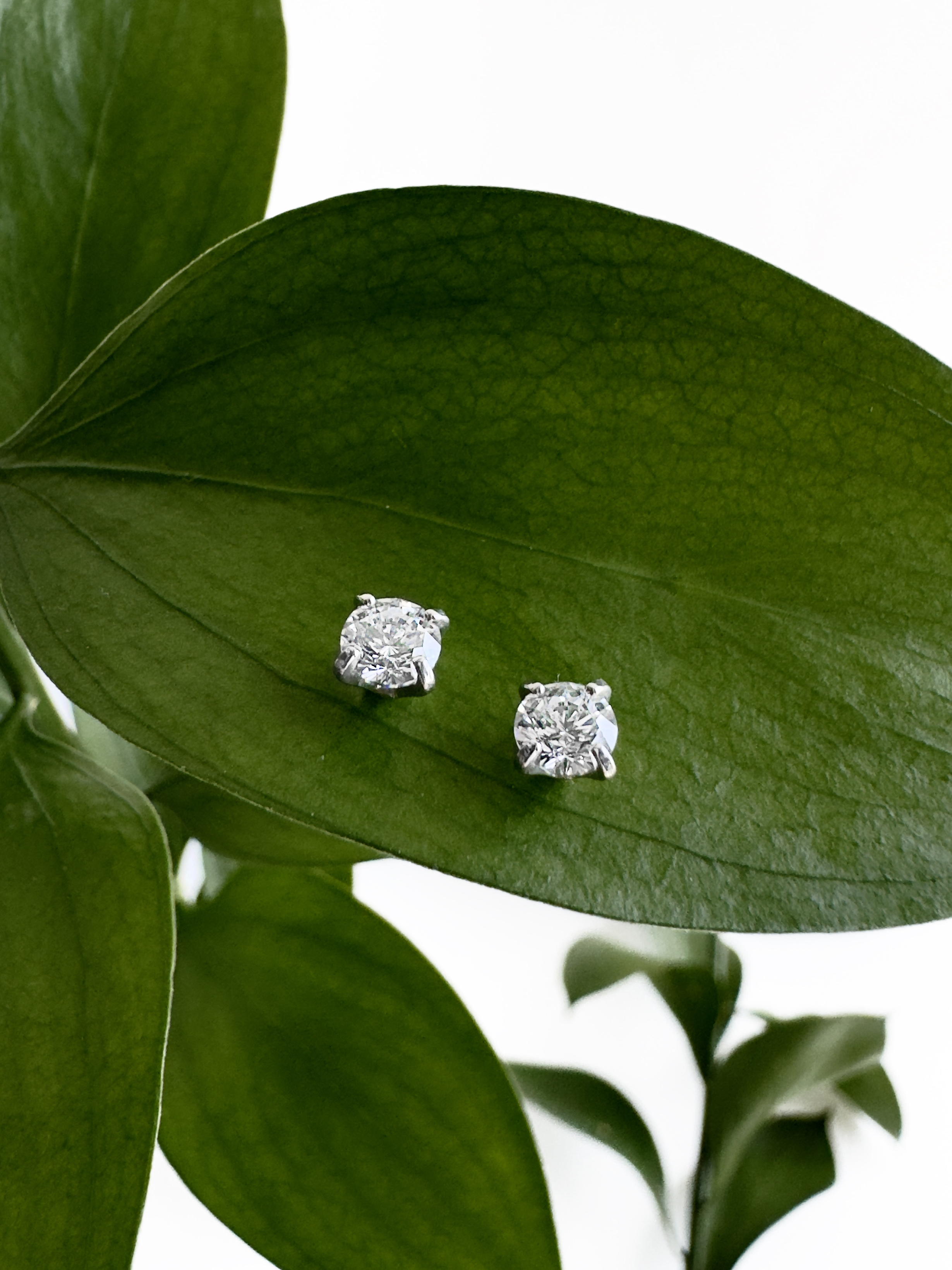 Серьги-гвоздики Блеск (бриллианит)