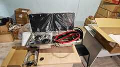 Газовая 2-х конфорочная плита с раковиной справа (12В, 775х365х150)