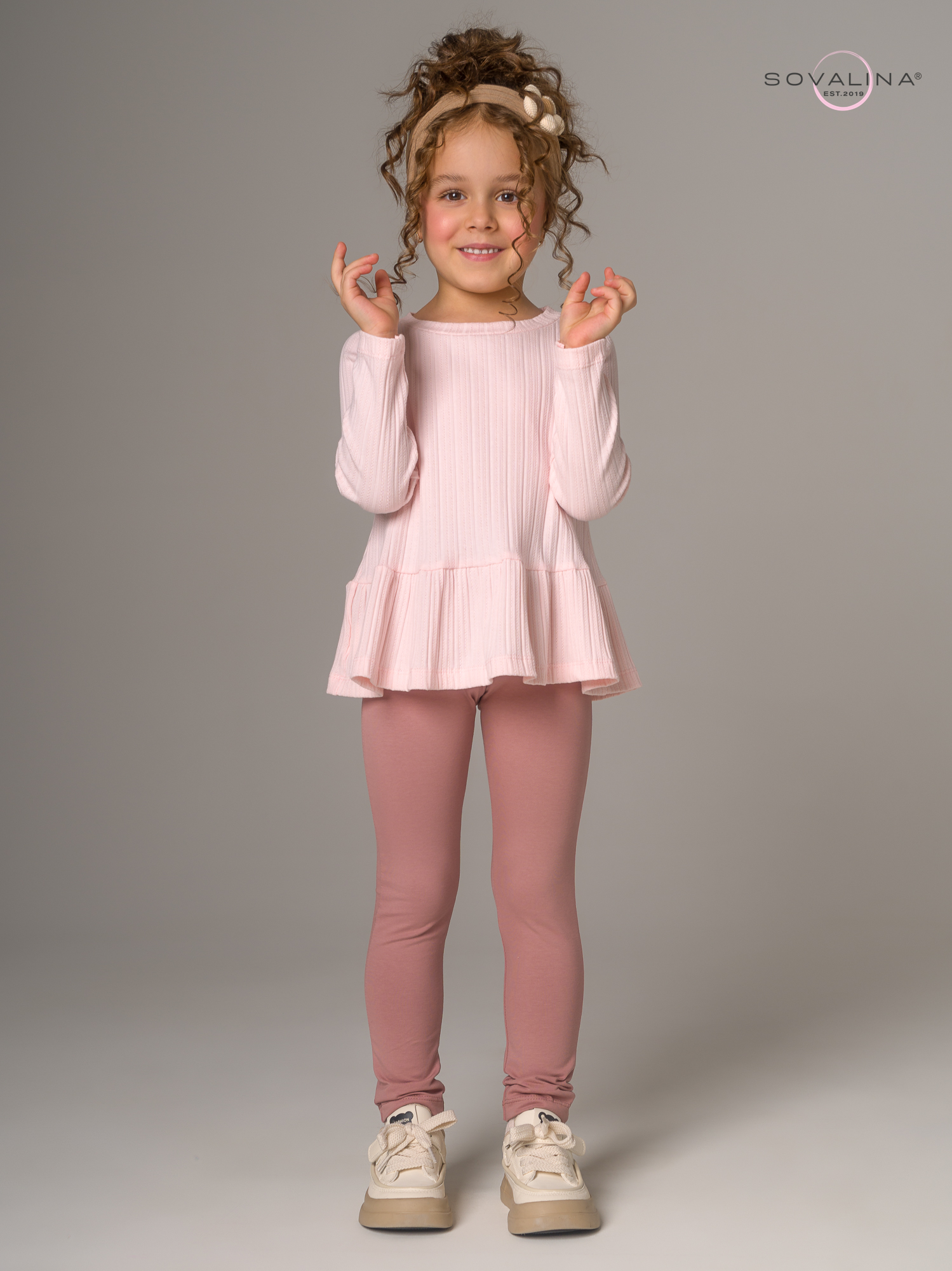 Костюм Алиса SG косичка розовый-пыльный