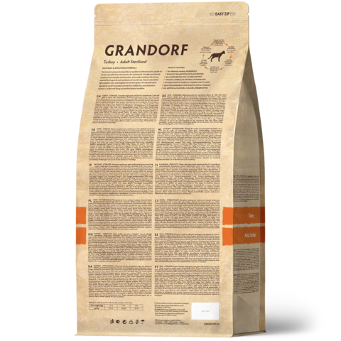 GRANDORF Индейка Для стерилизованных кошек и кастрированных котов