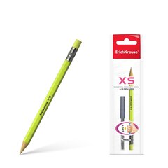 
          Карандаш механический XS Erich Krause HB, с ластиком, шестигранный, 0,5 мм, в наборе 20 грифелей, цвет корпуса ассорти, пакет с европодвесом