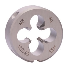 Плашка М 8,0х1,25 DINEN22568 HSS 6g 25х9мм (Стружколом) Bucovice(CzTool) 270080