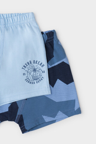 набор трусы/ уп  для мальчика  К 1912-2уп/небесный,синяя волна,камуфляж Ал