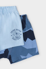 набор трусы/ уп  для мальчика  К 1912-2уп/небесный,синяя волна,камуфляж Ал