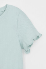 пижама  для девочки  К 1596/голубой опал,радостные цветы