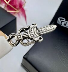 Колье галстук с подвеской МЕЧ в стилистике CHROME HEARTS