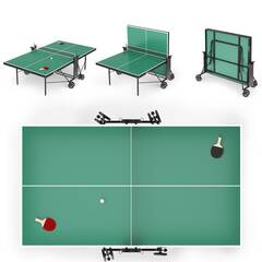 Теннисный стол UNIX Line для помещений компактный / Compact indoor 18 мм MDF зеленый