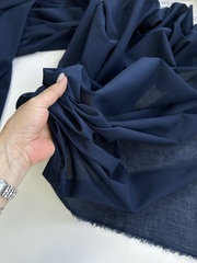 Батист Темно-синий, хлопок 100%