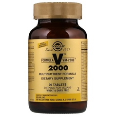 Solgar, Formula VM-2000, мультинутриентный комплекс, 90 таблеток