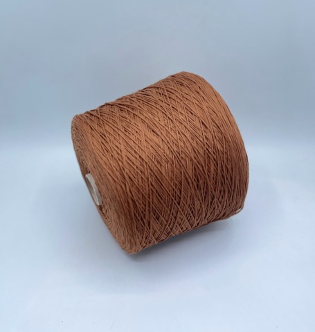 Бобинная пряжа (пр.Италия), art.Cotone, 350м/100 гр. 100%Хлопок, цвет-Жженая карамель , арт.34820