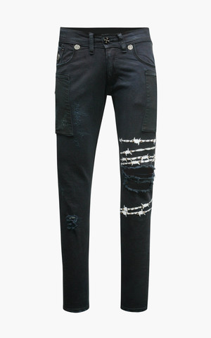 The Saints Sinphony | Джинсы мужские BARBED WIRE BLACK JEAN TSG445 перед