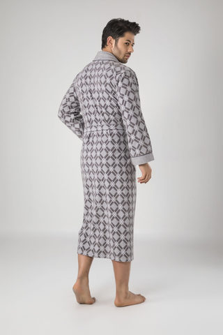 Бамбуковый мужской облегченный халат 20655 Nusa