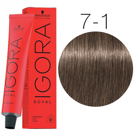 Schwarzkopf Igora Royal New 7-1 (Средний русый сандрэ) - Краска для волос