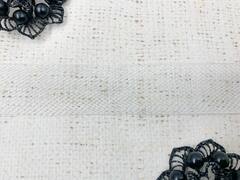 Лента регилин, сетка, ш. 4 см, белый