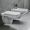 Geberit 500.334.01.1 500.334.01.1 Selnova Square Сиденье с крышкой для унитаза, крышка внахлест, верхнее крепление, SoftClose, Белый