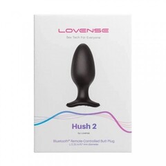 Анальная вибропробка Hush 2 второго поколения с управлением на расстоянии от Lovense (L: 57*150 Мм.)