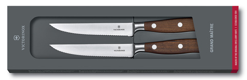 Набор ножей кухонных Victorinox Grand Maitre Steak (7.7240.2W) компл.:2шт дерево подар.коробка