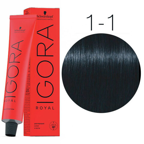 Schwarzkopf Igora Royal New 1-1 (Черный сандрэ) - Краска для волос