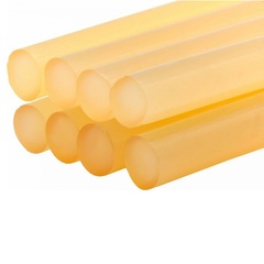 Клей для клеевого пистолета ПРАКТИКА желтый, прозрачный, 11 х 200 мм,  8 шт / пакет с подв (641-640)