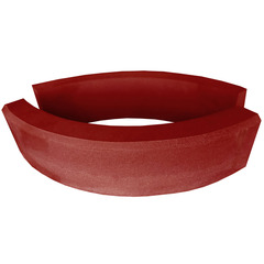 Бордюр тротуарный радиусный вибропрессованный 930.200.80 Наружный красный