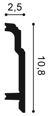 Плинтус SX155
