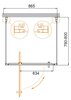 Душевой уголок Cezares MOLVENO-BA2 MOLVENO-BA2-80/80-C-Cr-IV