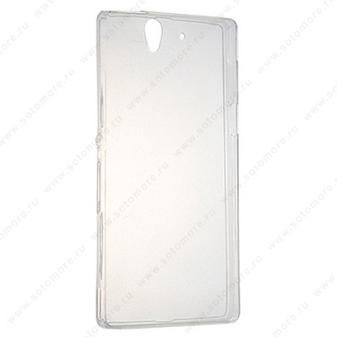 Накладка силиконовая ультра-тонкая для Sony Xperia Z L36H прозрачная