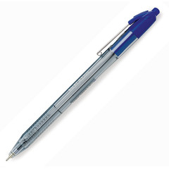 Ручка шариковая одноразовая автоматическая Attache Glide Trio RT синяя (толщина линии 0.5 мм)