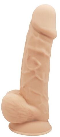 Телесный реалистичный фаллоимитатор DILDO 8.5INCH FLESH - 21,6 см. - Dream Toys Real Love 21559