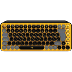 Клавиатура Logitech POP Keys, USB, беспроводная, желт/чер (920-010716)