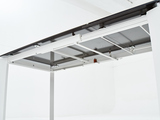 фото 6 Стол CORNER 120 HIGH GLOSS STATUARIO керамика, стекло/ белый каркас, DISAUR на profcook.ru