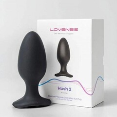 Анальная вибропробка Hush 2 второго поколения с управлением на расстоянии от Lovense (L: 57*150 Мм.)